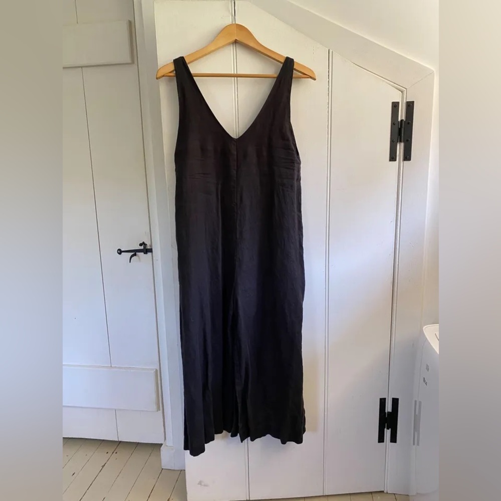 COPY - OZMA Victoria Linen Jumpsuit Black XS